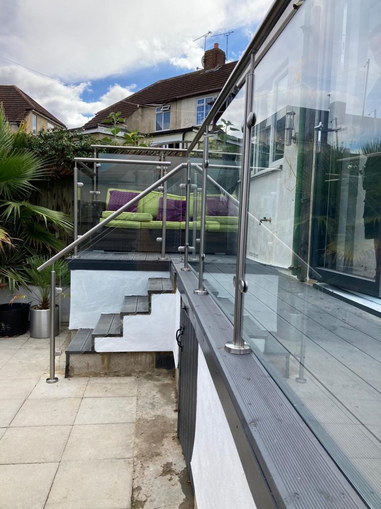 stainless steel glass balustrades minster on sea kent