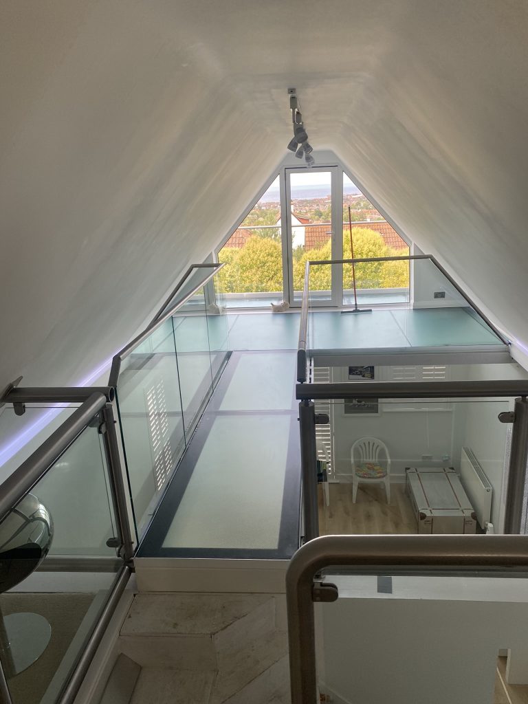 structural glass bridge glass balustrades minster on sea Kent